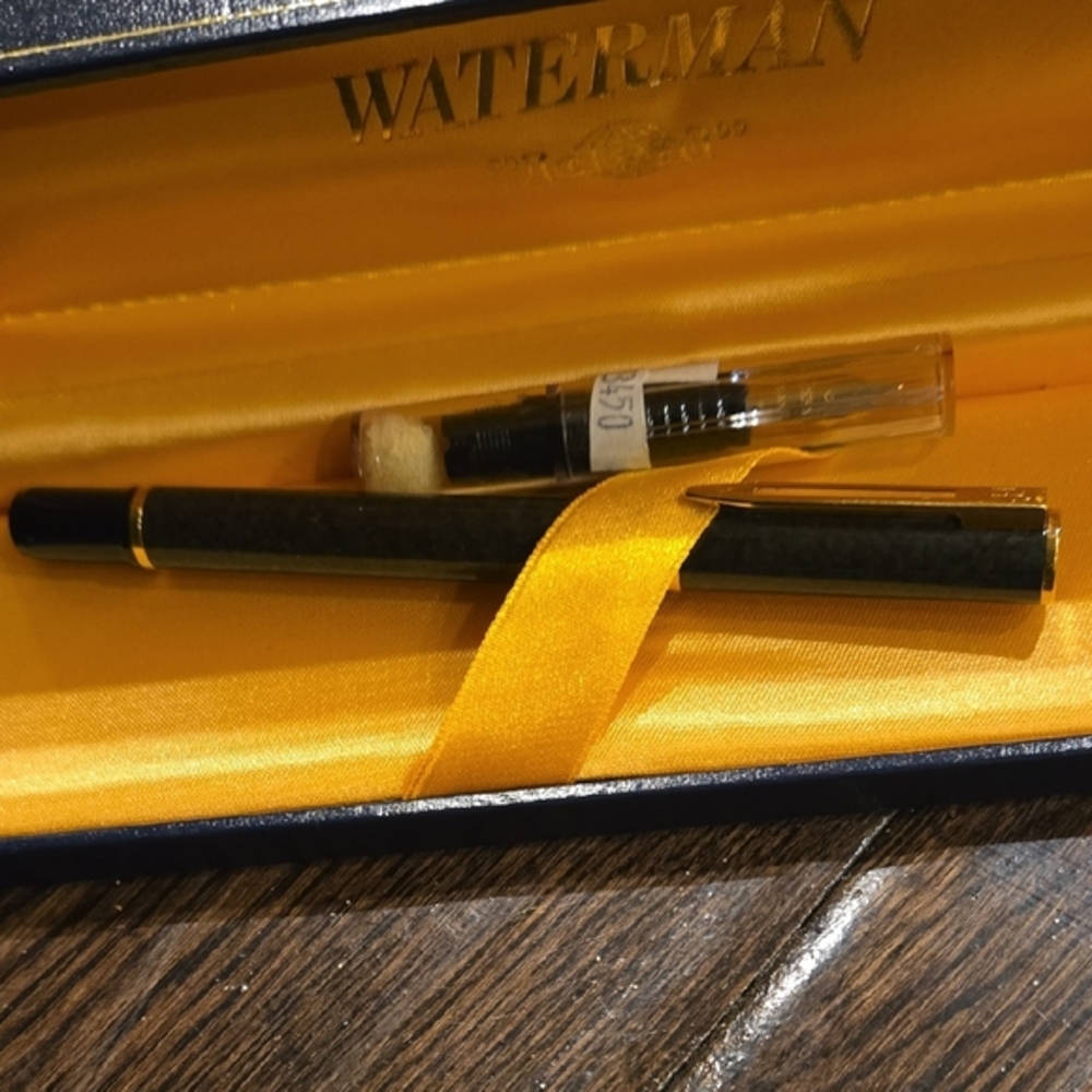 Waterman Black and Gold Fountain Pen